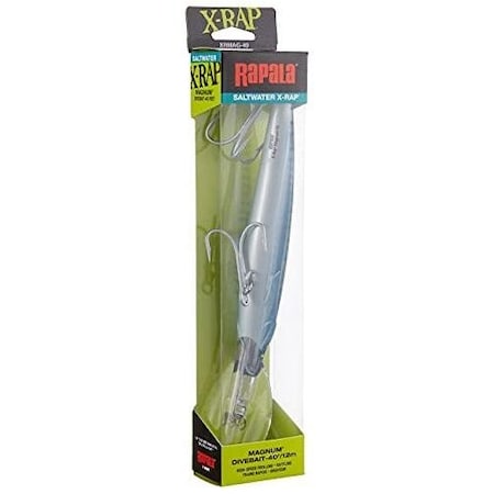 Rapala XRap Magnum 30 Trolling, Deep Diver, 6 14, 2 12 Oz, Silver Blue Mackerel, Floating XRMAG30SBM